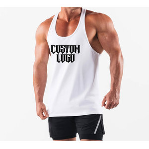 Lightweight Gym Singlet Tank Top Sublimated Print For Men 90% Polyester 10% Spandex Muscle Fitness <b>Vest</b> - Product Image 6