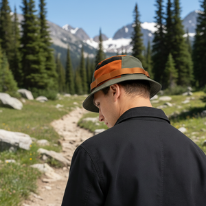 Chapeau de soleil unisexe en nylon de haute qualité, séchage rapide, personnalisable, protection UV, visière plate, voyage en plein air, pêche, cyclisme, chapeau de seau - Product Image 5