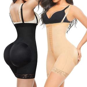Body gainant sculptant intégral pour <span class=keywords><strong>femme</strong></span>, à longue fermeture, en dentelle de maille élastique, respirant, effet ventre plat et rehausseur de fesses - Product Image 6