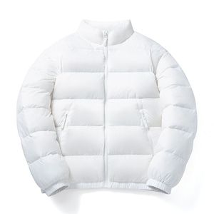 Veste en duvet d'oie personnalisée en gros pour hommes manteaux de créateur de mode en toile avec col montant - Product Image 4