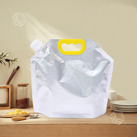 Pochettes souples transparentes personnalisées de 500 ml à 5 L avec bec verseur en aluminium, pour bière et boissons, étanches et recyclables