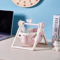 Porte-stylo de bureau moderne à thème bateau pirate nautique - Multifonctionnel, en plastique PP écologique, gain de place, pour l'école