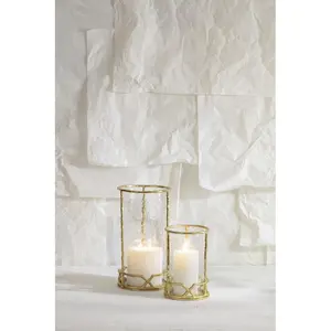 BOÎTE BOUGIE DÉCORATIVE VINTAGE LIGNES BRILLANTES - Product Image 5