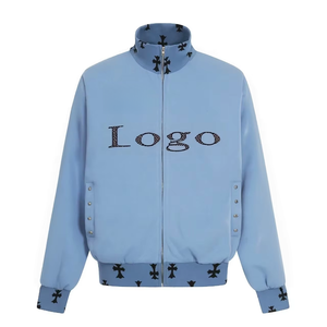 Sudadera con Capucha Personalizada de Estilo Vintage, de Alta Calidad, con Cierre, Estilo Urbano, Hip Hop, Cuello Alto, Antiencogimiento, Talla Grande - Product Image 1