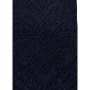 Cravatta da uomo Tommy Hilfiger slim con pannello paisley tonalizzato, blu navy, in microfibra, taglia regolare, stile lusso e casual, con logo personalizzato, idea regalo - Product Image 3