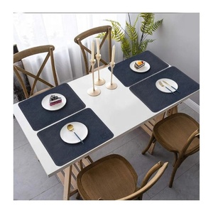 Solid Black 2024 New Design Embroidered Floral Printed <b>Kitchen</b> Sustainable Eco Friendly Reusable Organic 100% Cotton <b>Table</b> Mats - Product Image 6