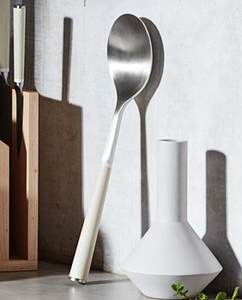 Handmade Metal Wedding Spoon <b>Set</b> Stainless Steel Silverware <b>Black</b> Powder Coated Handle Cutlery Tableware for Wholesale Supply - Product Image 3