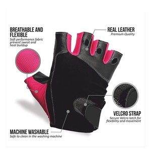 Gants d'entraînement d'haltérophilie avec support de poignet Gant de fitness avec logo personnalisé - Product Image 5