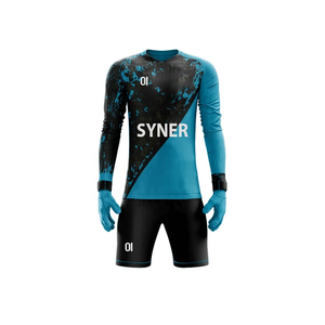 Tenue de gardien de but personnalisée avec sublimation, maillot de football à manches longues 100% polyester, séchage rapide et respirant - Product Image 5