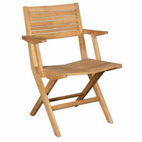 Chaise pliante portable moderne, durable et légère, en teck massif, couleur naturelle, matériaux de haute qualité, pour l'extérieur