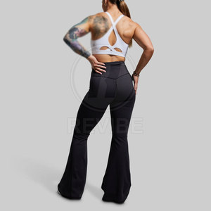 Custom Design Yoga <b>Legging</b> Spandex Polyester Made Women <b>Flare</b> <b>Legging</b> Unique Style Women <b>Flare</b> <b>Legging</b> - Product Image 4