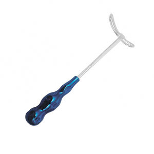 Retractor Bucal Manual Profesional Clase II, Retractor de Labios y Mejillas, Mango Recubierto de Azul, Acero Alemán, Quirúrgico, Dental - Product Image 2