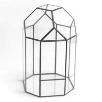 Vase de table en verre trempé de forme géométrique moderne pour plantes et fleurs, décoration maison et mariage, vente en gros