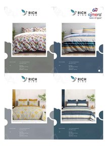 ชุดผ้าปูที่นอนคอตตอน 4 ชิ้น RICH BIRD ลายดอกไม้ พร้อมปลอกผ้านวมและปลอกหมอน สำหรับทุกฤดูกาล คอลเลคชั่นเครื่องนอนสำหรับบ้าน - Product Image 3