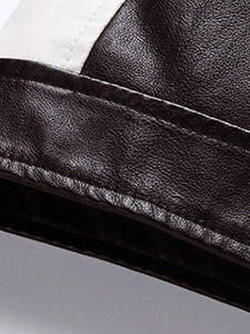 High Quality Custom <b>Men's</b> PU <b>Leather</b> <b>Jacket</b> Fashion Casual Trend Motorcycle Bomber <b>Leather</b> <b>Jackets</b> For <b>Men</b> - Product Image 4