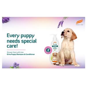 Himalaya Erina <b>Puppy</b> Shampoo and Conditioner for Gentle Cleaning Healthy Skin and Soft <b>Coat</b> Care for <b>Puppies</b> - Product Image 1