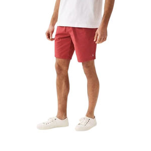 Pantalones cortos de algodón de verano para hombre, ropa de calle transpirable para fitness informal, logotipo personalizado, cierre de cintura elástica de punto, venta al por mayor - Product Image 1