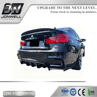 Diffuser Belakang Serat Karbon untuk BMW F80 M3 F82 F83 M4 2014-2021 Model V Agresif 1PC Spoiler Bibir Bumper Bawah