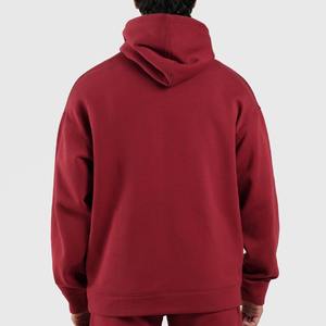 Ensemble de survêtement pour homme en molleton lourd avec patch sur la poitrine et pantalon de jogging, vêtements de sport décontractés chauds pour l'hiver - Product Image 5