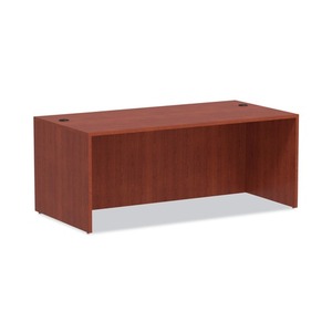 Alera Valencia Series Mueble de recepción recto ALEVA217236MC 71 pulgadas. X 35.5 Pulgadas X 29.63 pulgadas - Acabado en cerezo medio duradero - Product Image 1