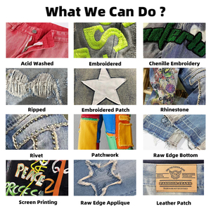 Wholesale OEM Custom Fashion Casual <b>Light</b> Wash Blue Vintage Boxy Denim <b>Jackets</b> for Men - Product Image 3