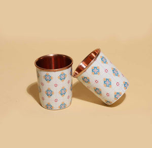 High Quality 350ml Copper <b>Tumbler</b> Enamel-Coated Pure Copper Glass Natural Pure Copper with Premium <b>Metal</b> Finish - Product Image 6