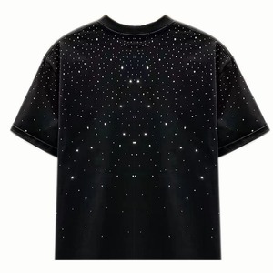 Pour hommes Streetwear mode imprimé t-shirts conception strass en gros nouvelle toile de haute qualité coupe régulière tricoté 100% coton - Product Image 1
