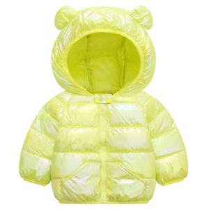 Chaqueta acolchada con cremallera de diseño elegante para niños a prueba de viento con capucha y botón Diseño de sublimación Plumón de pato Invierno - Product Image 3