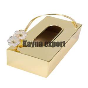 2025 boîte à mouchoirs en métal décorative fantaisie avec laiton couleur antique prix de gros liquidation vente pour boîte à mouchoirs prix pas cher - Product Image 5