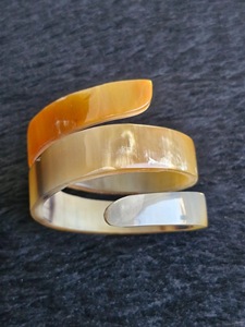 Brazaletes de Cuerno de Búfalo Natural, Joyería Artesanal de Cuerno de Búfalo - Product Image 6