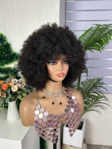 100% Raw Human Hair High Density Kinky curly hair <b>wig</b> - Product Image 1