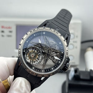 High Quality Titanium Alloy <b>case</b> Black Imported Rubber Strap Luminous Coating Men's Casual Sports <b>Watch</b> - Product Image 5