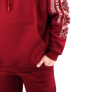 Sweat à capuche polaire OEM 100% sweat à capuche personnalisé avec broderie hip hop lourde - Product Image 6