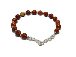 High Quality <b>Bracelet</b> Red jasper Round <b>Beads</b> <b>Bracelet</b> Gemstone Healing Fashion Jewelry <b>Men</b> and Women Gift Energy Meditation - Product Image 3