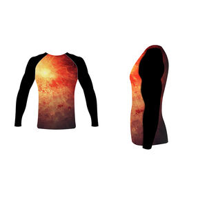Hot Selling <b>Rash</b> <b>Guards</b> For Adults Custom Sleeve Sublimation Printed <b>Bjj</b> Polyester Compression Shirts on Very Reasonable Prices - Product Image 2