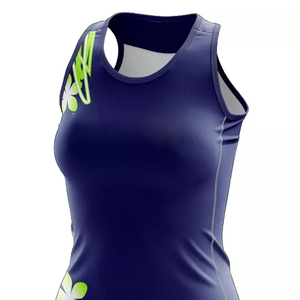 Contraste de color Superventas Uniforme de netball profesional Ropa de equipo 100% Poliéster Antibacteriano Transpirable en stock - Product Image 5
