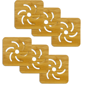 Posavasos de té de madera decorativo para restaurante, Cocina Para el hogar, oficina, mesa de comedor, tazas de té, tazas de café, latas de cerveza, vasos de agua 2024 - Product Image 4