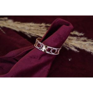 SILVERINGS Pulsera de Plata de Ley 925, Isis, Oro Rosa, Kada Cuff, Joyería de Moda - Product Image 2