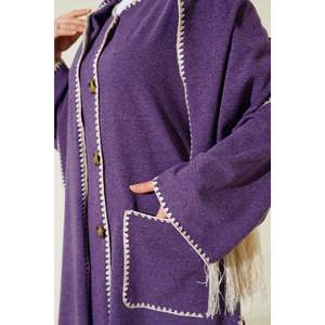 Écharpe à double poche, ensemble de 2 pièces, violet - Product Image 2