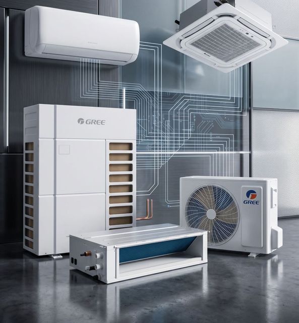 R32 Mini Split Air Conditioner Variable Frequency Smart Inverter Super Quiet High Efficiency Electric AC Gree ac for sale to USA