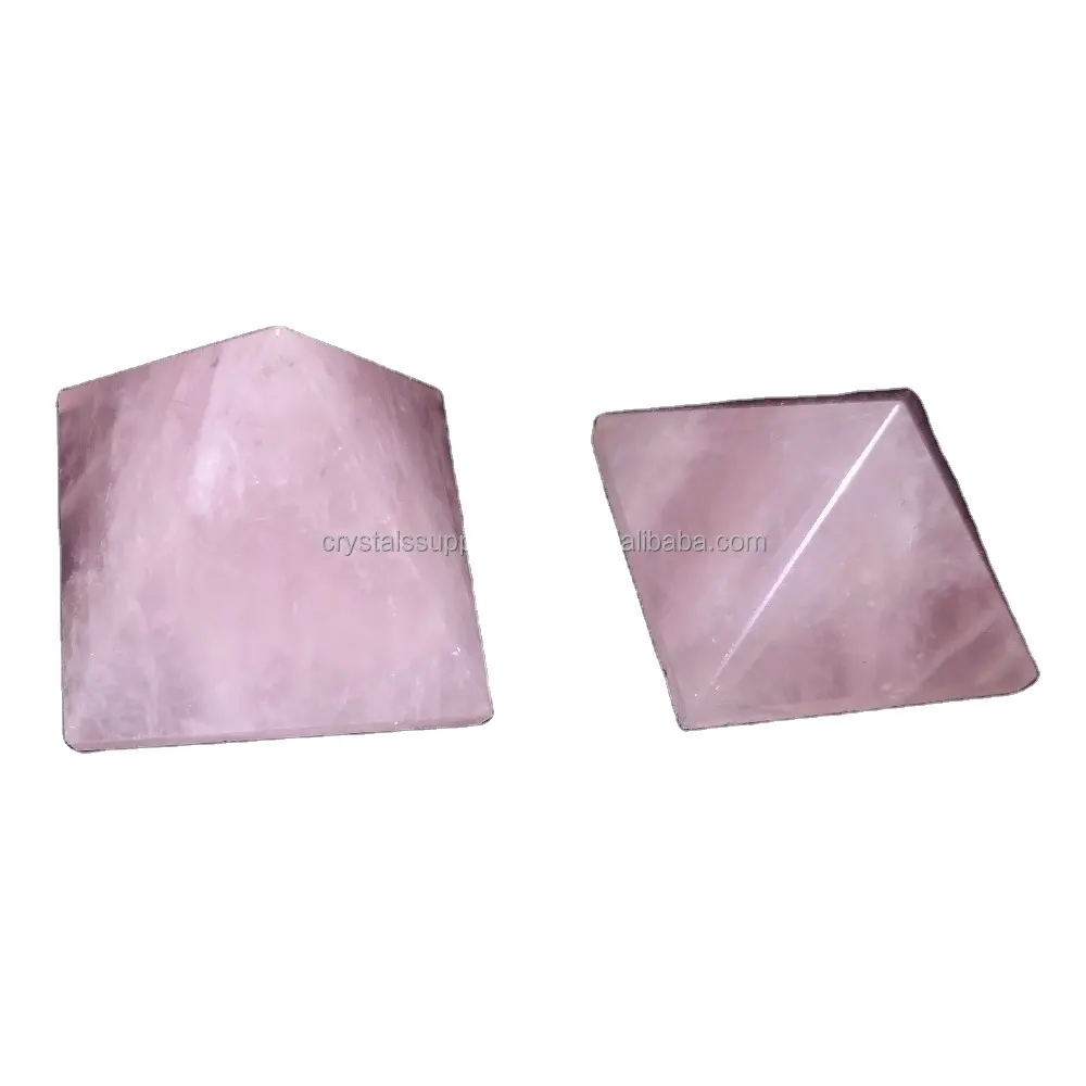 Pyramide Rose Pink Kristall Großhandel Feng Shui Kristall Pyramide Reiki Chakra Heilung Rosenquarz Großhandel Vastu Kristalle Versorgung