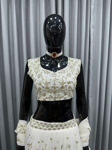 Lehenga Choli-ropa de boda con Dupatta india, bordado de alta imitación, Georgette, choli lehenga, novedad - Product Image 6