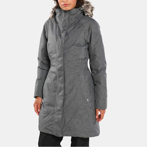 Nuevo diseño hecho con el mejor material, abrigo de invierno de piel grande de fábrica, Parka gruesa, abrigo de invierno largo ajustado con costuras para mujer, abrigo de algodón - Product Image 1