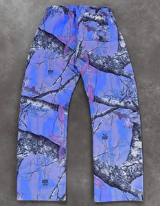 Y2K hommes Streetwear pantalons de survêtement personnalisé arbre imprimé surdimensionné taille moyenne poids lourd coton Joggers coupe ample cordon pantalon - Product Image 3