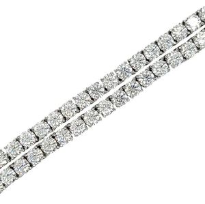 Testeur de Diamant GRA Hip Hop S925 Argent Glacé Bling 3 Rangées 14mm-20mm VVS Moissanite Chaîne à Maillons Cubains pour Hommes 16mm 18mm - Product Image 2