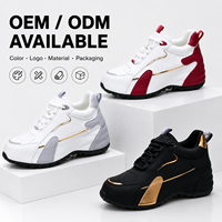 Fabricant chinois de baskets pour femmes, vente en gros, chaussures de marche décontractées tendance, logo personnalisé, marque privée, cuir synthétique, à lacets