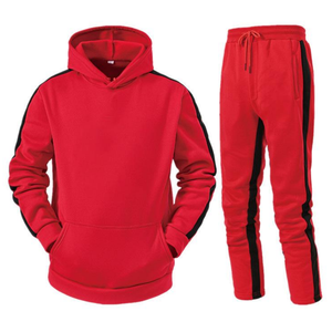 100% venta al por mayor dibujo bordado moda Slim Fit ropa deportiva entrenamiento con capucha pantalones de chándal hombres sudadera y Joggers conjunto de chándal - Product Image 4