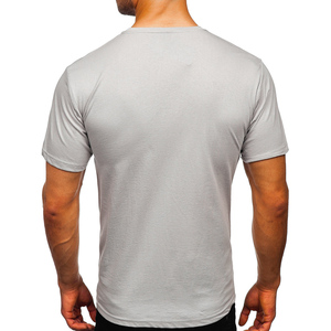 Camiseta de Manga Corta 100% Algodón para Hombre, al por Mayor, de Alta Calidad, Lisa, Personalizable con Logotipo, Diseño Sólido - Product Image 3