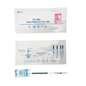 Kit de teste de urina/soro hcg, venda quente, kit de teste de gravidez descartável, precisão da urina, cartão de auto-teste, uso doméstico