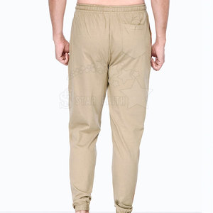 Pantalones de hombre con logotipo personalizado, mezcla de algodón lavada y cómoda, ajuste relajado, patrón recto, cintura media, bolsillos laterales y traseros - Product Image 3